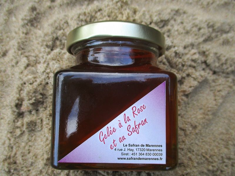 Gelée à la rose et au safran de Marennes Oléron chez Terre et mer 17
