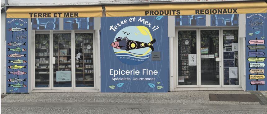 devanture du magasin Terre et Mer 17 à Saint-Trojan-Les-Bains
